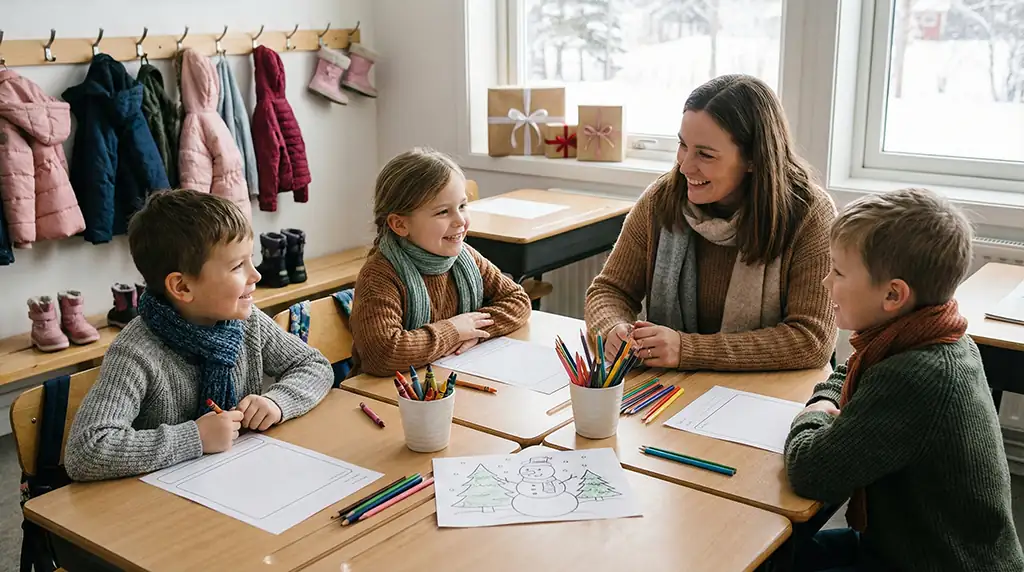 Recurso A1 Movers para la vuelta al cole: listening, preposiciones y actividades de invierno Recurso A1 Movers para la vuelta al cole: listening, preposiciones y actividades de invierno