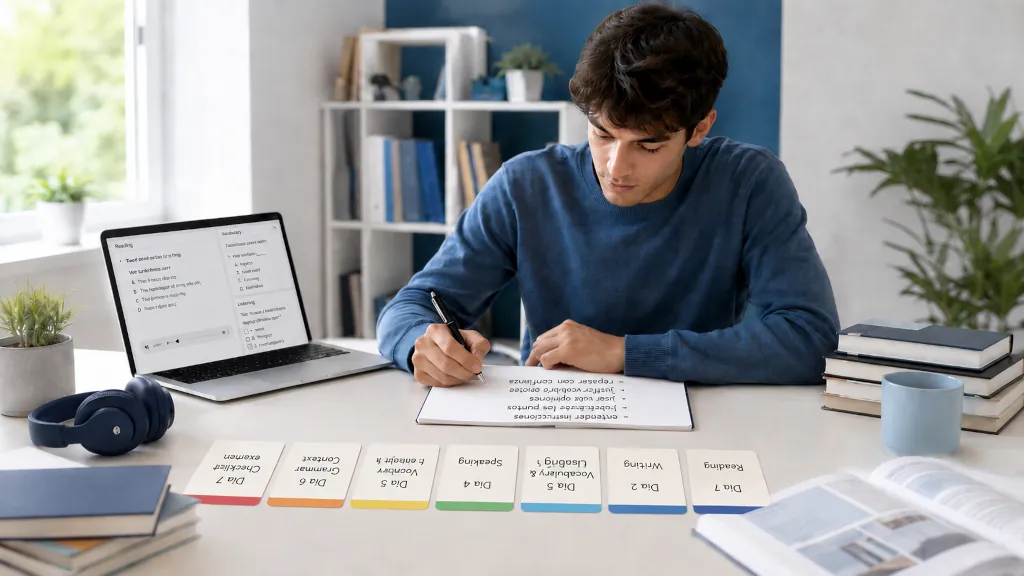 Plan de repaso Cambridge B1: ejercicios de examen real en 7 dias