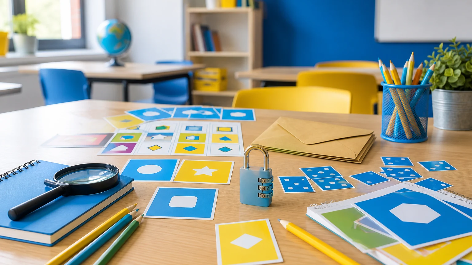 Escape Room de inglés A2 con retos y material escolar para volver a clase